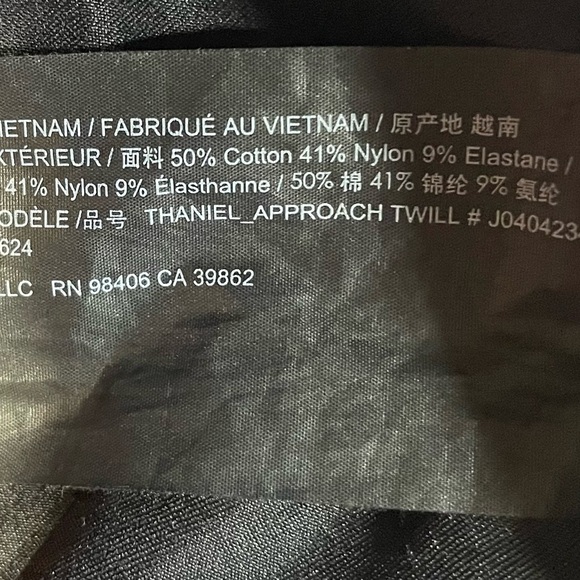 Theory Bimsa Approach Stretch Cropped Pants Size 4 - Picture 5 of 10